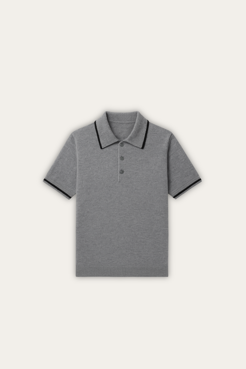 Stilfuld herrepolo i kashmir-merinould – Renzo