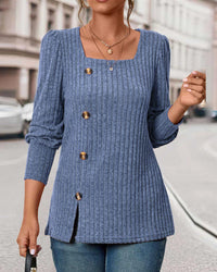 Stricktop für Damen mit Knöpfen – Mireille