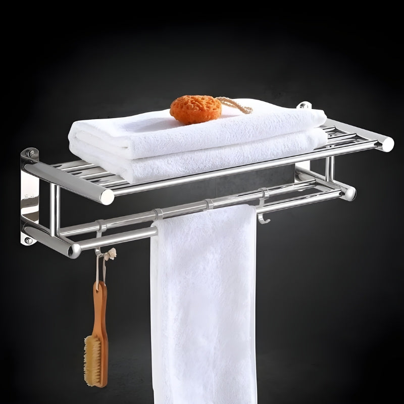 Stilvolles Edelstahl-Handtuchregal - AeroRack