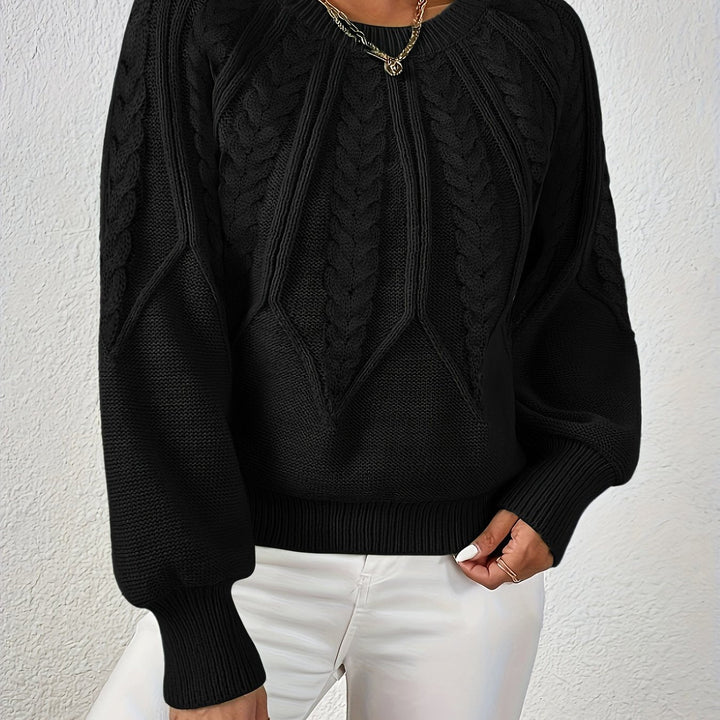 Damen Strickpullover mit Lanternärmeln – Sanna
