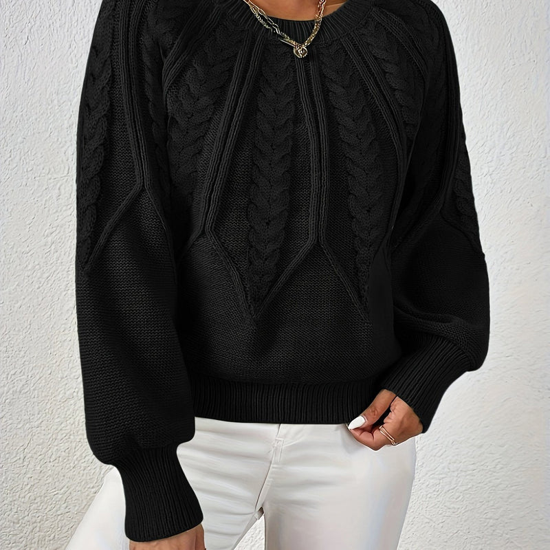 Damen Strickpullover mit Lanternärmeln – Sanna