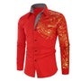 Herrenhemd mit goldenen Details – Darius