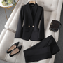 Damen Blazer & Hosen Set – Celestine Herbstzauber Edition