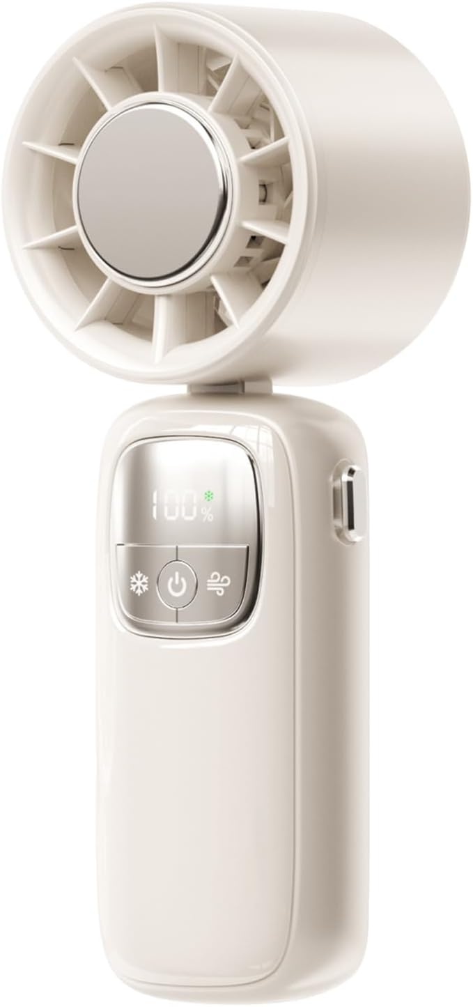 Tragbarer Faltbarer Handventilator mit LED-Anzeige 100 Geschwindigkeiten