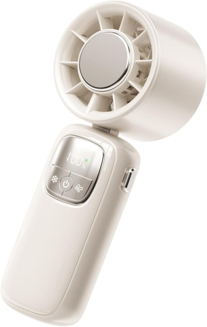 Tragbarer Faltbarer Handventilator mit LED-Anzeige 100 Geschwindigkeiten