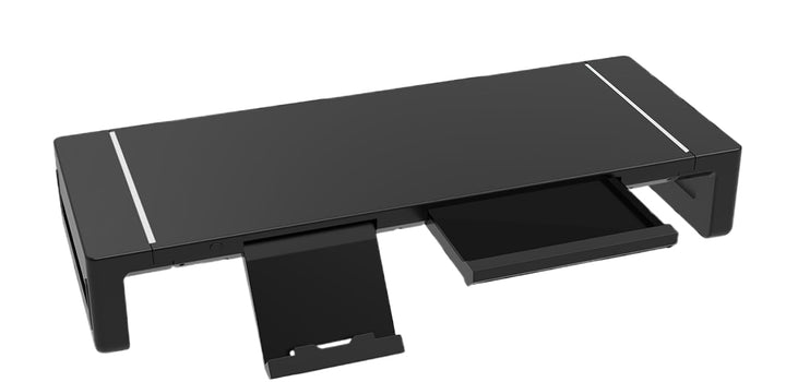 Höhenverstellbarer Monitorständer mit Schublade – Stravon