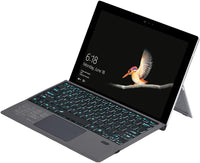 Kabellose Bluetooth-Tastatur mit Hintergrundbeleuchtung und Touchpad für Surface Pro – Nexora