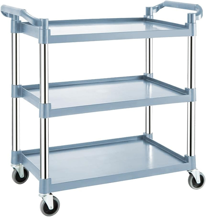 3-Tier-Rollservicewagen mit verriegelbaren Rädern – ServePro