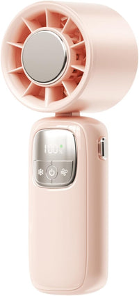 Tragbarer Faltbarer Handventilator mit LED-Anzeige 100 Geschwindigkeiten
