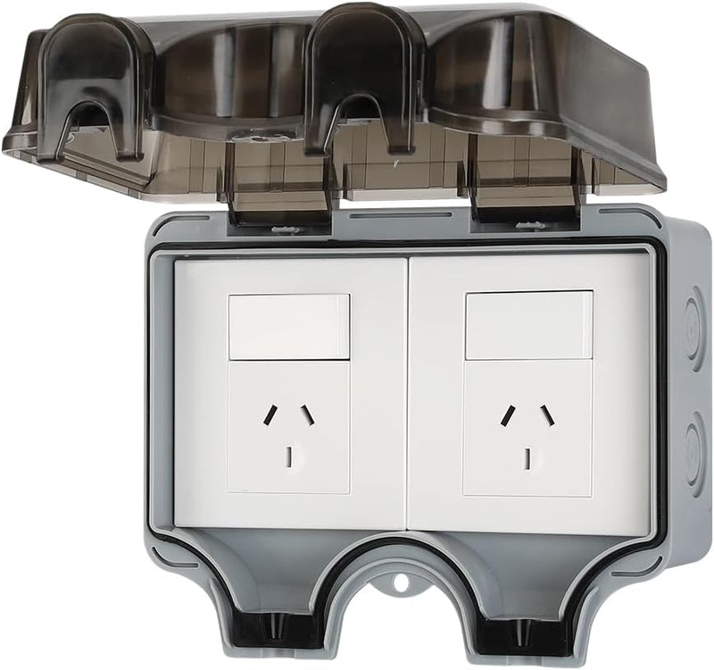 IP66 Außen wasserdichter Wandstecker mit abschliessbarem Deckel – PowerGuard