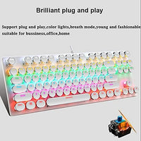87-Tasten Mechanische Gaming-Tastatur RGB Hinterbeleuchtet Blaue Schalter