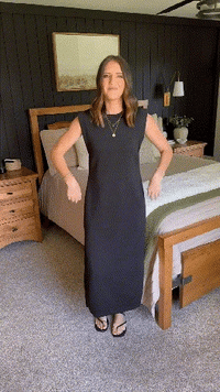 Luftiges Maxikleid mit Taschen Damen – Romy