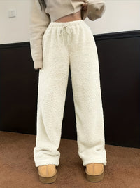 Weiche Teddy Sherpa Loungehose für Damen – Noémie