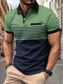 Gestreiftes Sommer-Polohemd für Herren – Damian