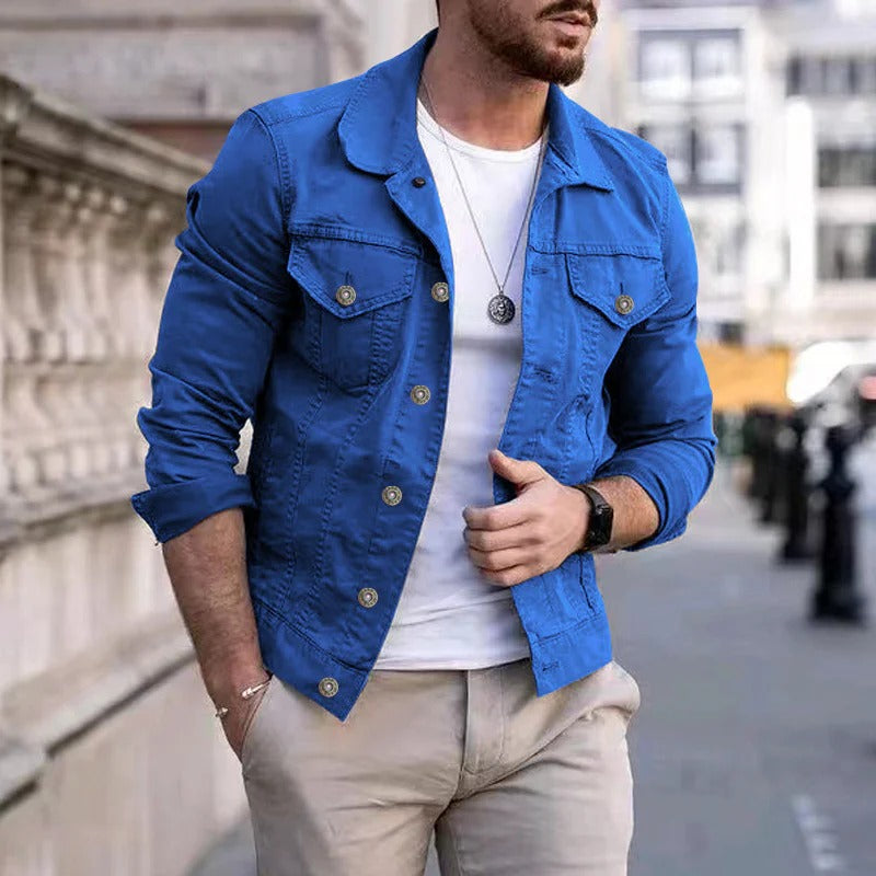 Herren Denimjacke mit Slim-Fit Passform – Mailand