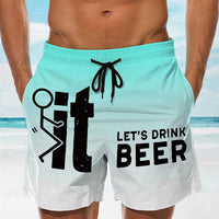 Hawaii Herren Badeshorts mit elastischem Bund – Fabio