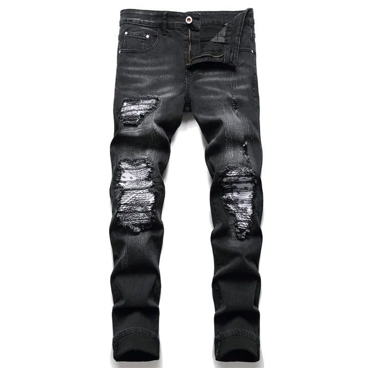 Trendige zerrissene Herrenjeans - Jaxon