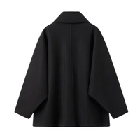 Damen Übergangsjacke im Oversized Look mit Knopfverschluss – Selina