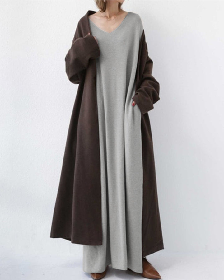 Sommerliches Maxikleid aus Baumwoll-Leinen-Mix – Sorella