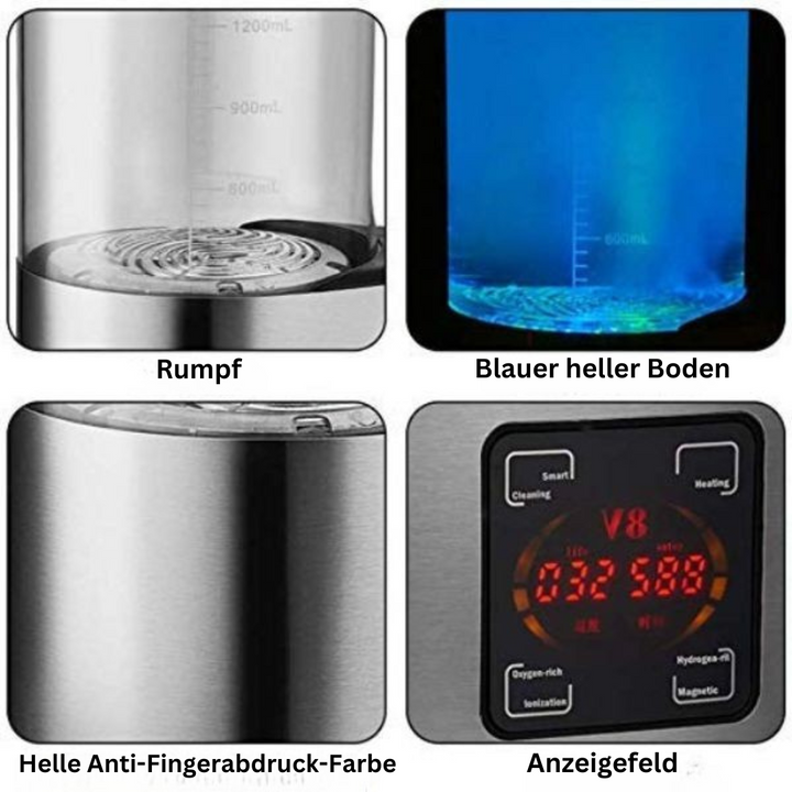 Elektrischer Wasserreiniger mit Wasserstoff- und Alkaline-Option - PureFlow