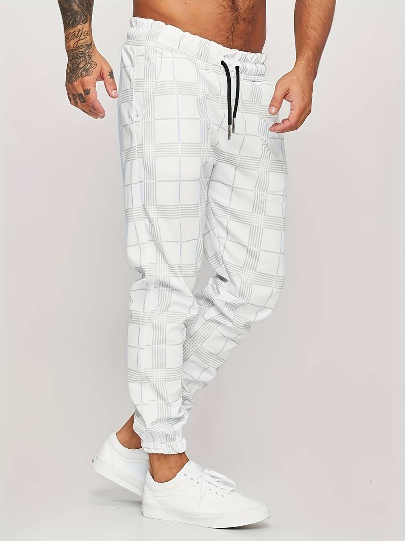 Karierte Herren-Jogginghose – Elian Herbstedition