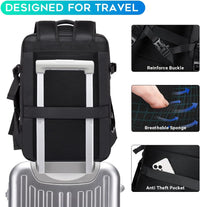 Erweiterbarer 26–45L Wasserdichter Reiserucksack mit Laptopfach & Duffle-Option