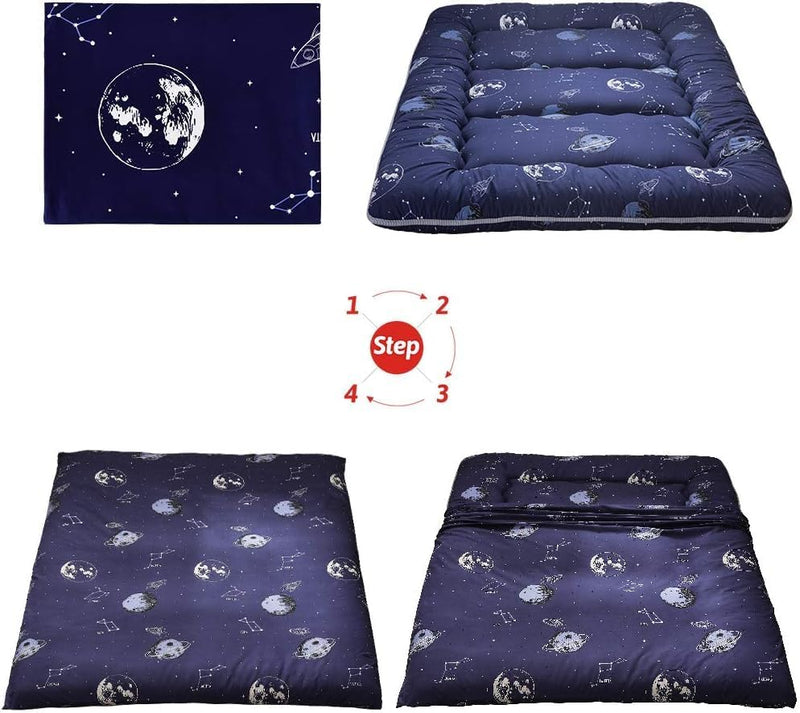 Faltbare japanische Futon-Bodenmatratze mit Memory-Foam-Unterstützung – Arivon