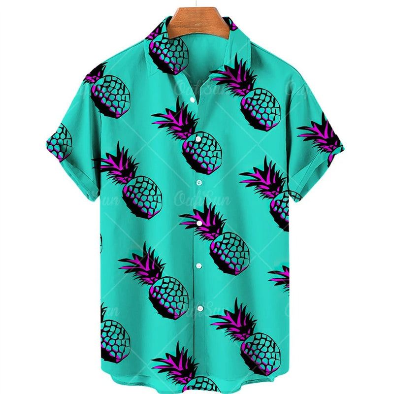 Tropisches Hawaii-Hemd mit kurzen Ärmeln – Mateo