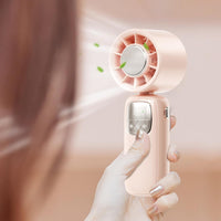 Tragbarer Faltbarer Handventilator mit LED-Anzeige 100 Geschwindigkeiten