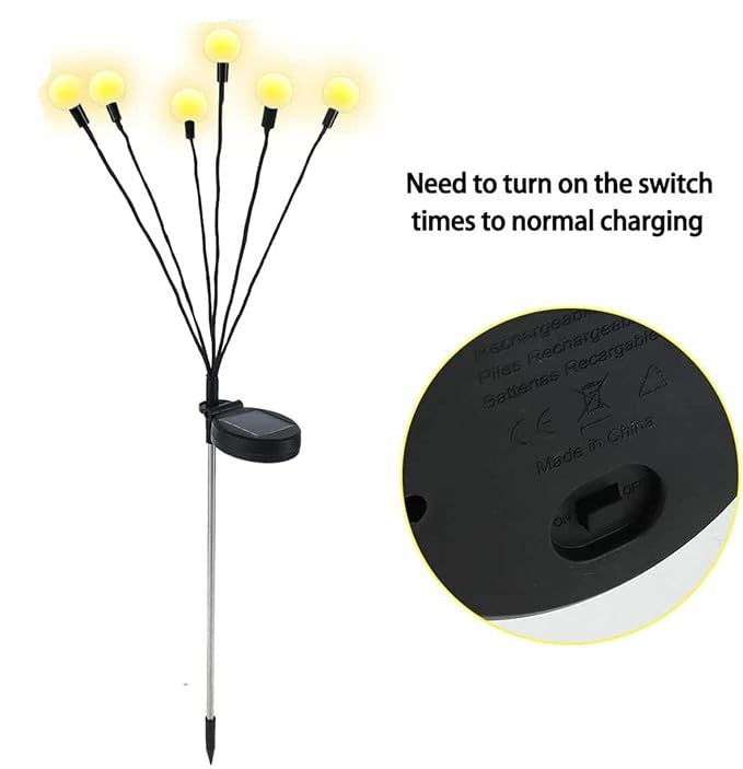 Schwebende Solar-Gartenlampen mit Glühwürmchen-Effekt – FireGlow