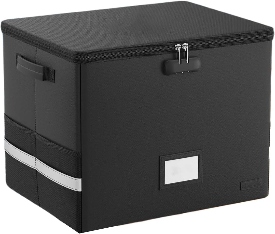 Feuerfester Aufbewahrungskoffer für Schallplatten – Wasserdichter Organizer für 150+ 12-Zoll-Schallplatten – Arcion