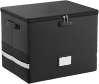 Feuerfester Aufbewahrungskoffer für Schallplatten – Wasserdichter Organizer für 150+ 12-Zoll-Schallplatten – Arcion