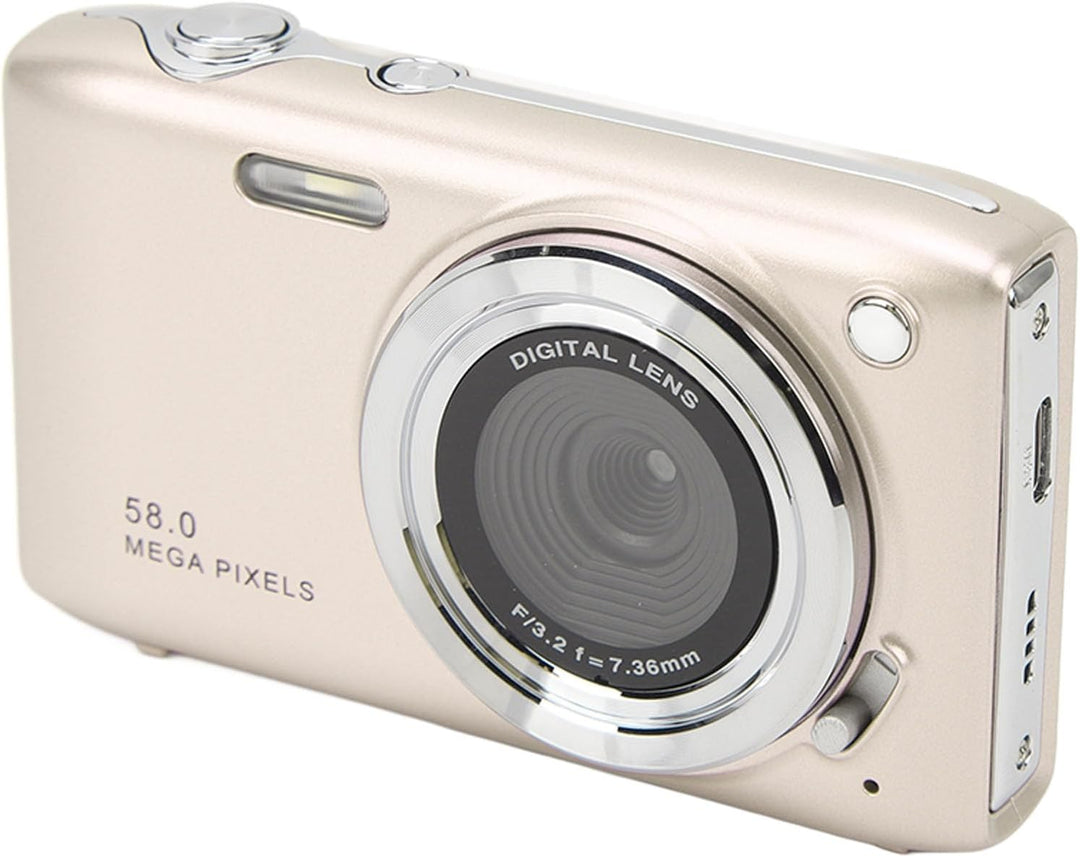 4K Kompakte Digitalkamera mit 58MP Fotos und 16-fachem Zoom – Lumora