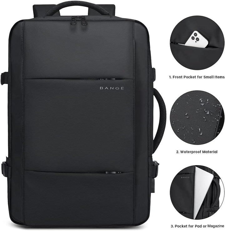Erweiterbarer 26–45L Wasserdichter Reiserucksack mit Laptopfach & Duffle-Option