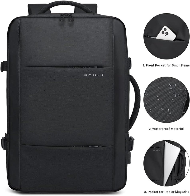 Erweiterbarer 26–45L Wasserdichter Reiserucksack mit Laptopfach & Duffle-Option