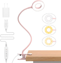 3 Farbmodi LED Schreibtischklemmlampe mit flexiblem Schwanenhals – Selvara (1+1 KOSTENLOS)
