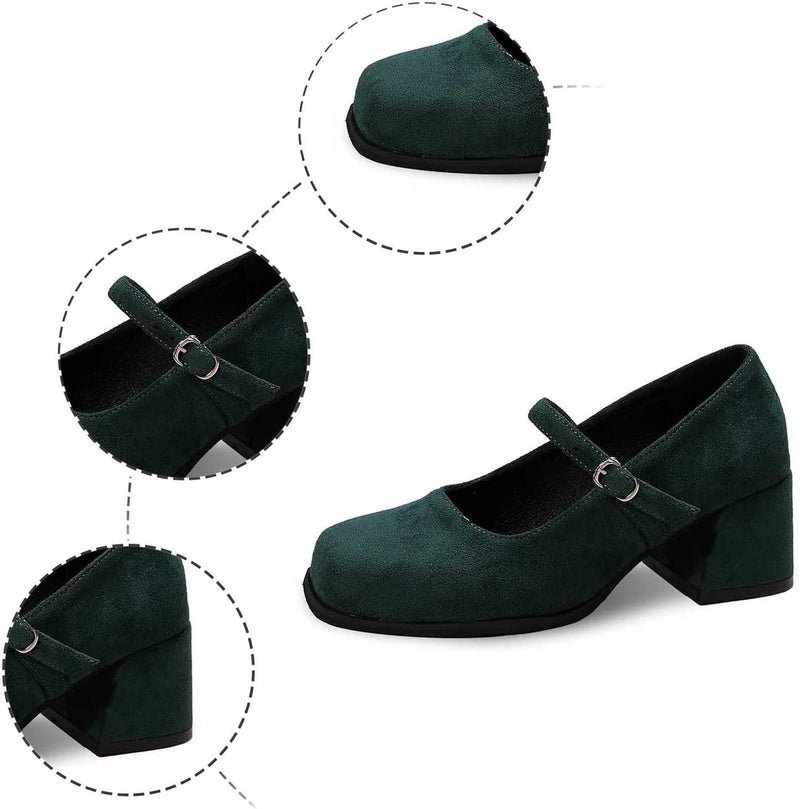Wildleder Pumps mit Schnalle – Lena Oktoberfest 2025