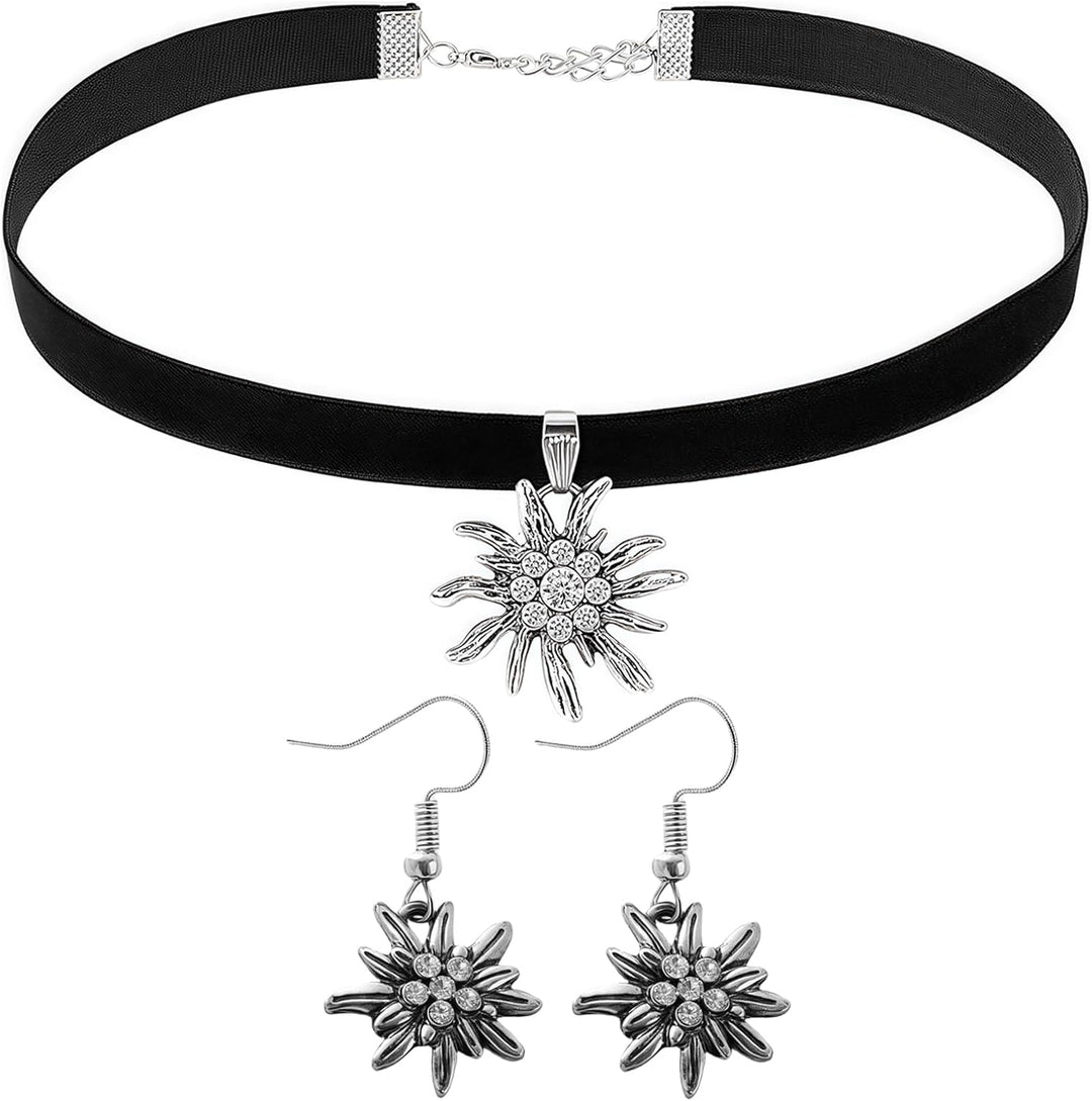 Damen Edelweiß Schmuckset – AlpenLiebe Oktoberfest 2025