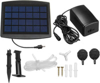 Solarbetriebene Luftpumpen-Kit 2,5 W mit Schläuchen und Steinen