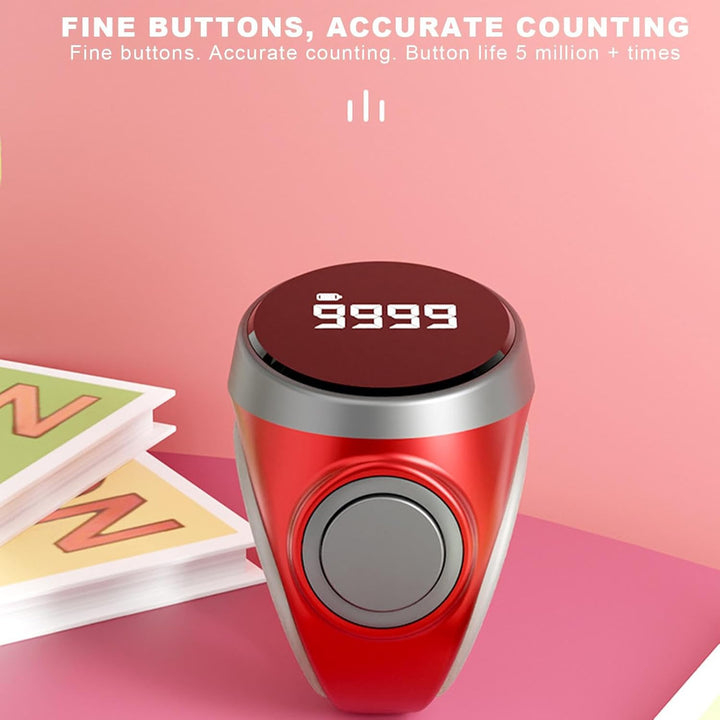 4-stellig aufladbarer digitaler Fingerzähler-Ring (1+1 GRATIS) – Calmero