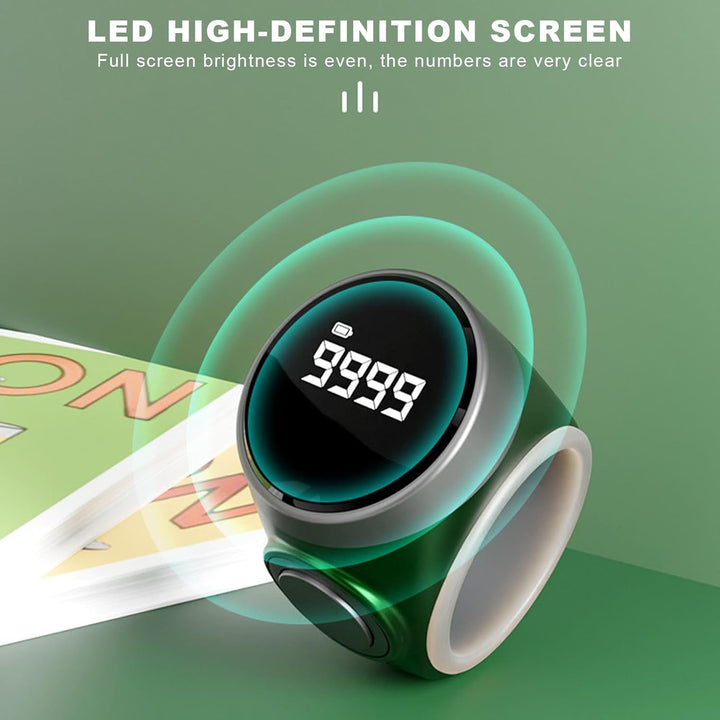 4-stellig aufladbarer digitaler Fingerzähler-Ring (1+1 GRATIS) – Calmero