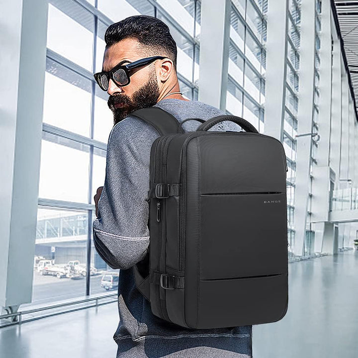 Erweiterbarer 26–45L Wasserdichter Reiserucksack mit Laptopfach & Duffle-Option