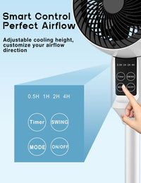 Einstellbarer Standventilator mit 3D-Oszillation – Aerion