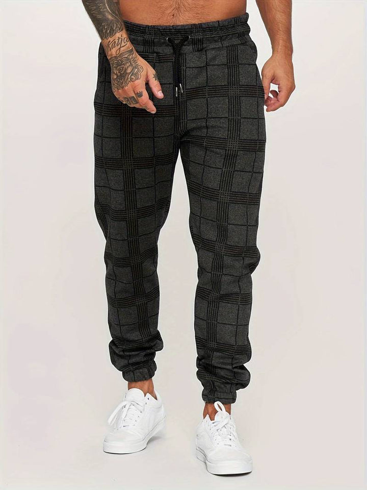 Karierte Herren-Jogginghose – Elian Herbstedition