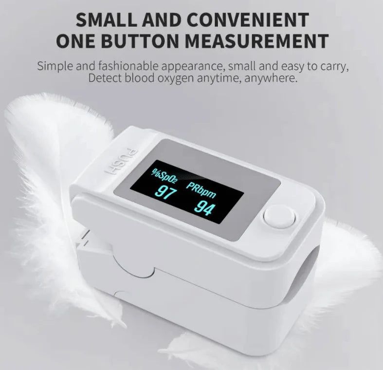 Nicht-invasives Finger-Oximeter mit LED-Display – PrecisionPulse