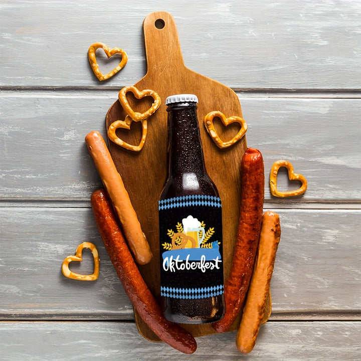 Oktoberfest Flaschenetiketten 3 Sets (je 24 Stück) – BierLabelSet Oktoberfest 2025
