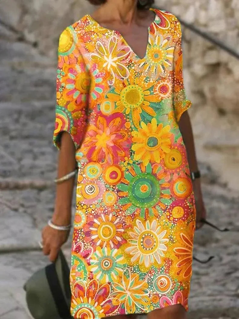 Sommertop mit Blumenmuster - Marisol