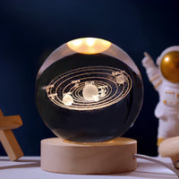 3D-Engravierte Kristallkugel - Celestia