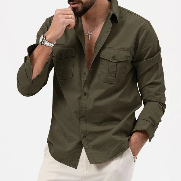 Stylische Herren Cargo Hemd - Tobias