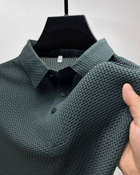 Herrenpolo aus atmungsaktivem Mesh – Matteo